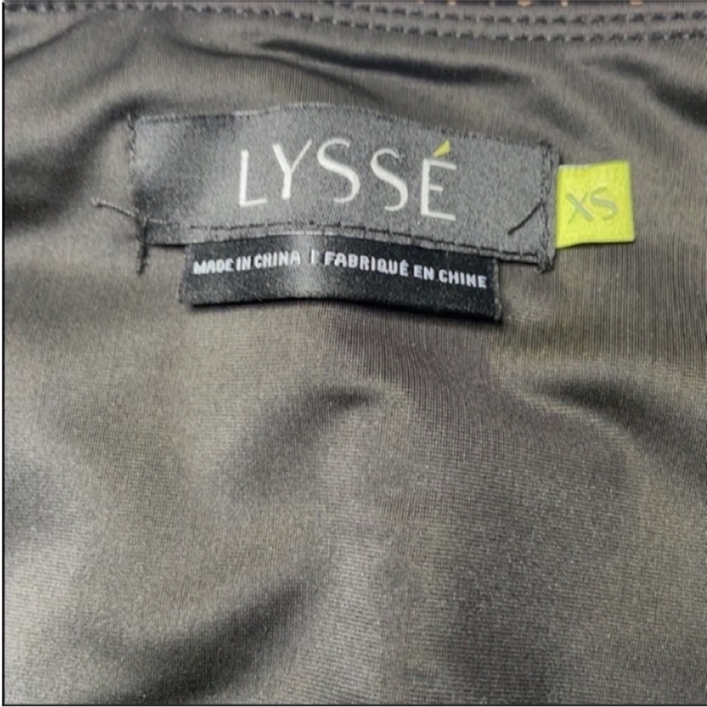 Lysse Leggings Flocked Black velvet lace pattern Size XS High Waist - Picture 8 of 11